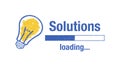 Banner solutions loading Royalty Free Stock Photo